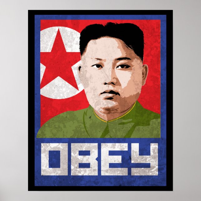 Kim Jong Un Propaganda - OBEY - Poster (Vorne)
