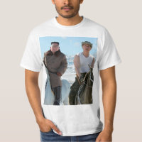 Kim Jong Un & Putin auf einem Pferd