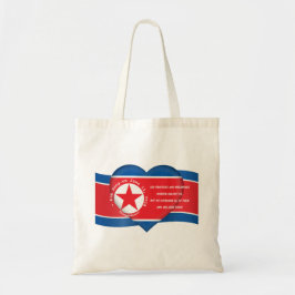 Kim Jong un Quote, Flag für Nordkorea Tragetasche