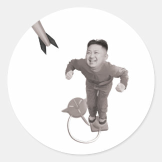 Kim Jong Un - Rocket Man Runder Aufkleber
