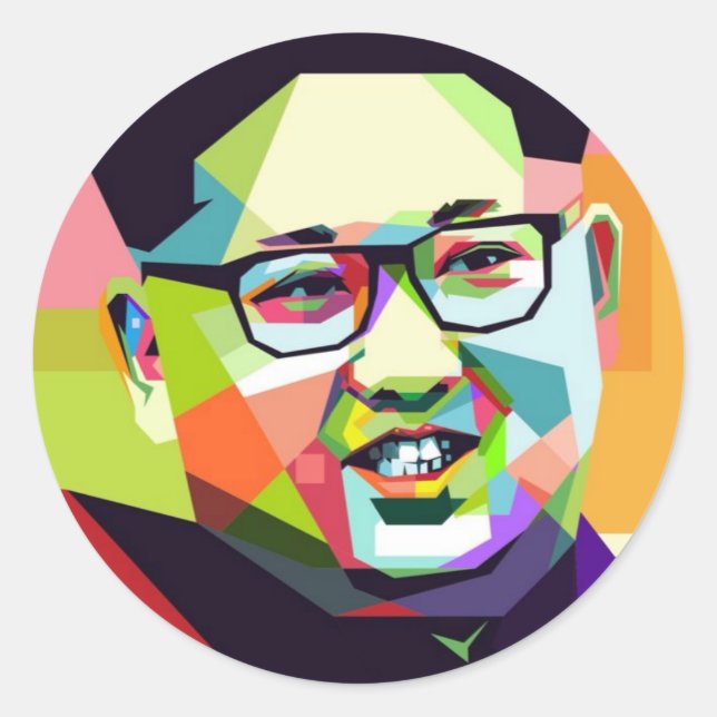 Kim Jong Un Sehr geehrter Leader Sticker (Vorderseite)