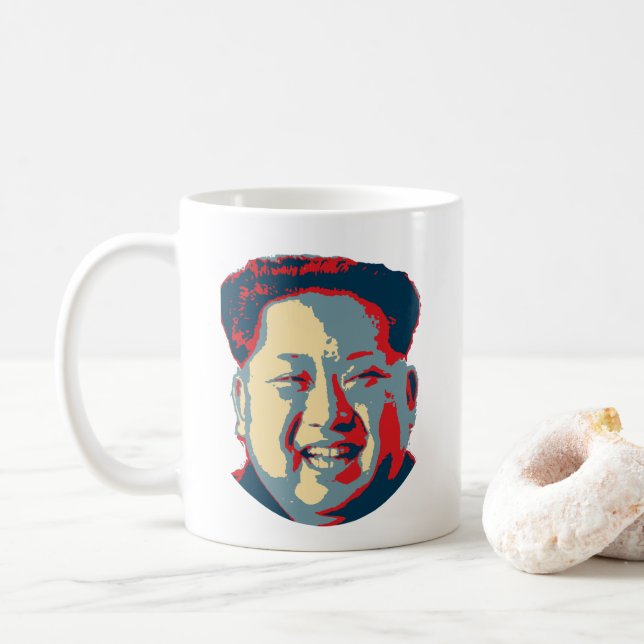 Kim Jong-UNO Nordkorea Kaffeetasse (Mit Donut)