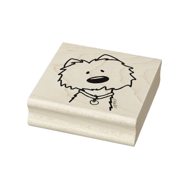 ©️ Kim Niles, KiniArt Westie Rubber Briefmarke Gummistempel (Stempel)