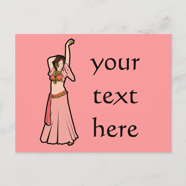 Kim Pink Bly Dancer Postkarte (Vorderseite)