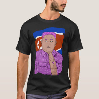 Kim Young Un. Rosa koreanisches Symbol. T-Shirt