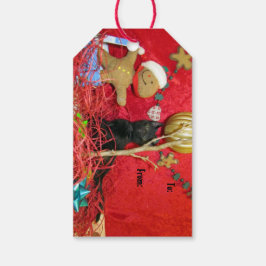 Kimbas Weihnachtsbaum - Kat /Kitten Geschenketiket Geschenkanhänger