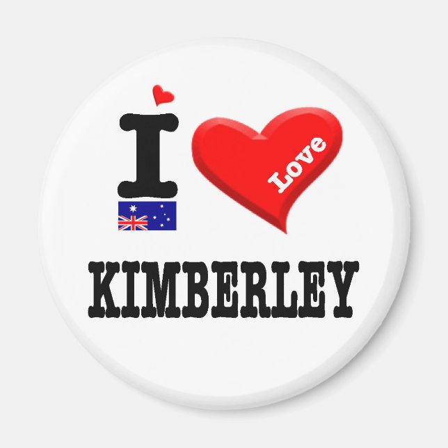 KIMBERLEY - I Liebe Magnet (Vorne)
