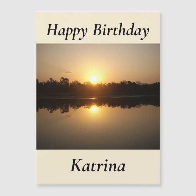 Kimberley Sunset Magnetic Birthday Card Magnetkarte (Vorderseite)