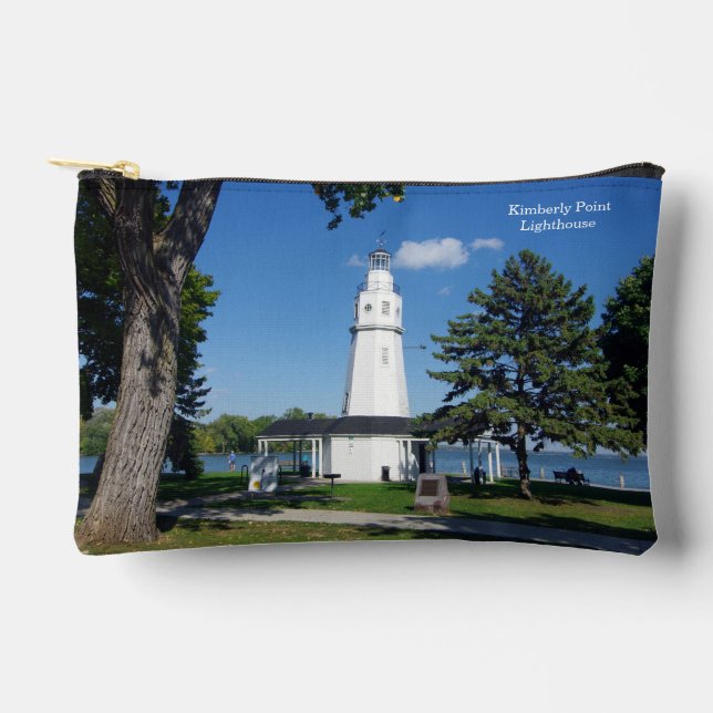Kimberly Point Lighthouse Reißverschluss-Tasche Zubehörtasche (Vorderseite)