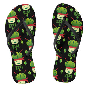 Kimchi Asian Food Flip Flops