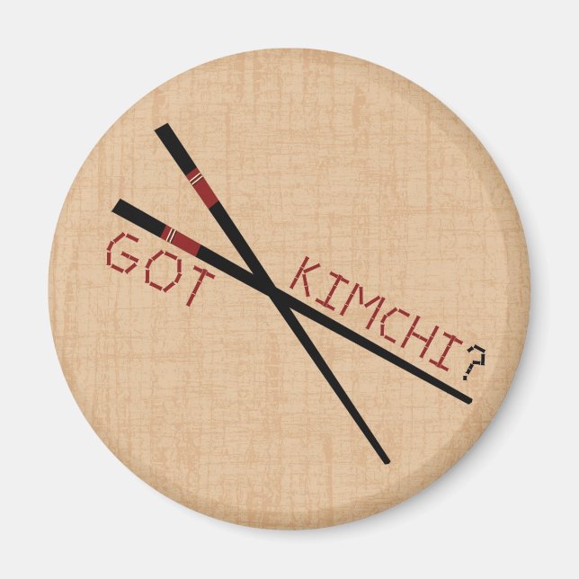 Kimchi da?  Essstäbchen Magnet (Vorne)