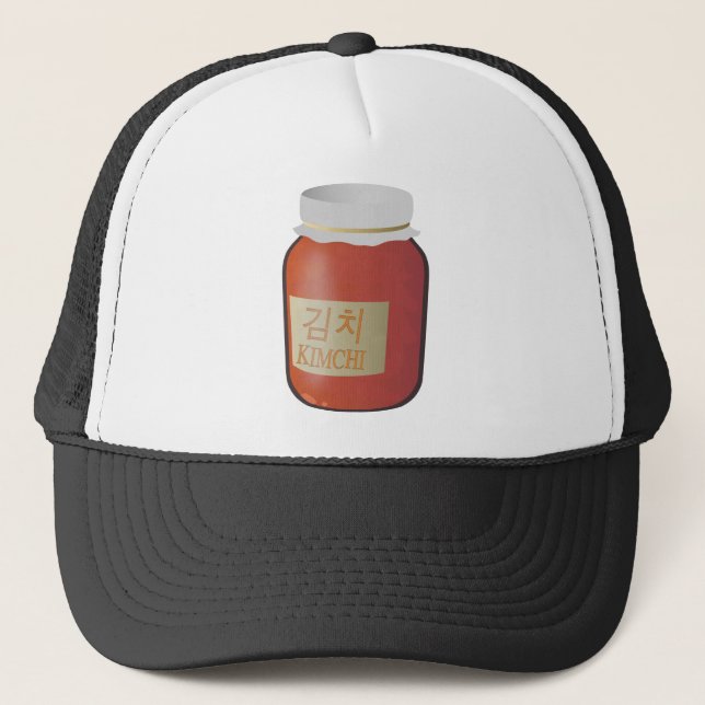 Kimchi Illustration Truckerkappe (Vorderseite)