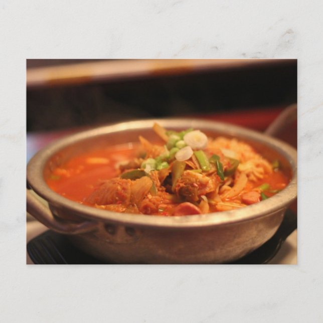 Kimchi Jjigae (Suppe) Postkarte (Vorderseite)
