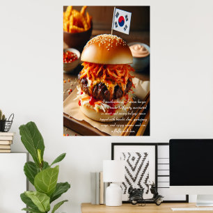 Kimchi Kick Burger 24 x 36 Poster