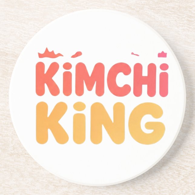 Kimchi King Getränkeuntersetzer (Vorne)