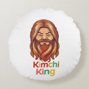 Kimchi King Rundes Kissen