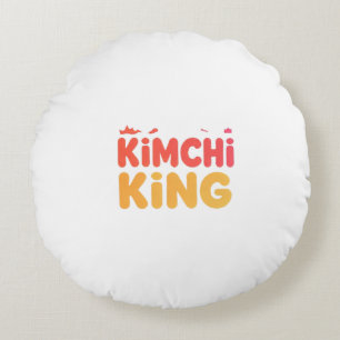 Kimchi King Rundes Kissen