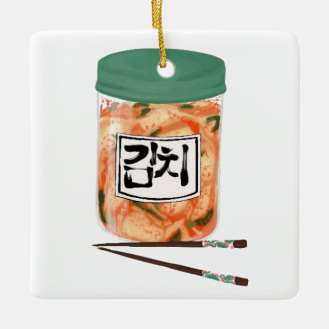 Kimchi-Zierkreis Keramikornament (Vorderseite)