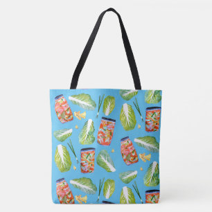 Kimchi Zutaten Spitziger Spaß Kohl Wasserfarbe Tasche