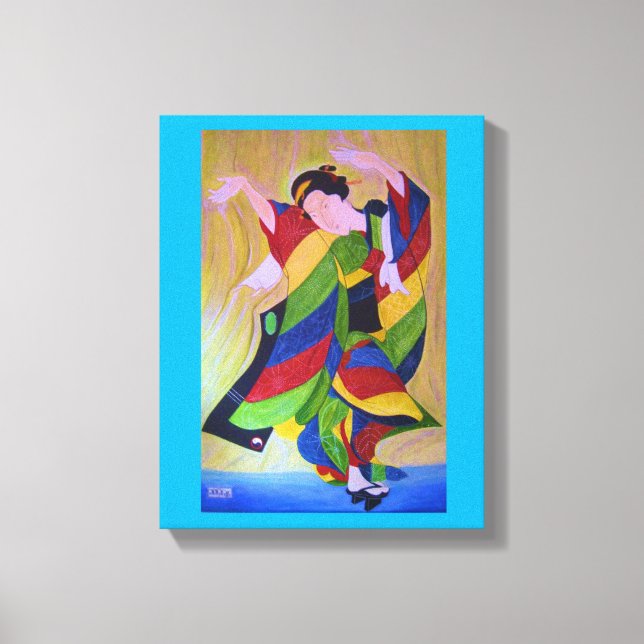 Kimono Art Leinwanddruck (Vorderseite)