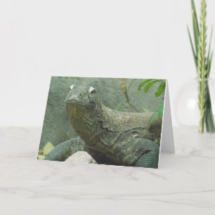 Kimono Dragon, Lizard, Reptil Danke, Notecard Karte