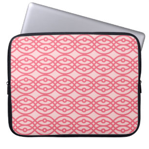 Kimono-Druck, korallenrosa Laptopschutzhülle