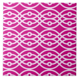 Kimono-Druck, magenta und pink Fliese
