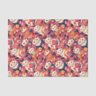 Kimono inspirierte japanisches Musterpapier Seidenpapier