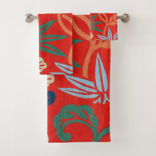 Kimono japonais hawaïen rouge