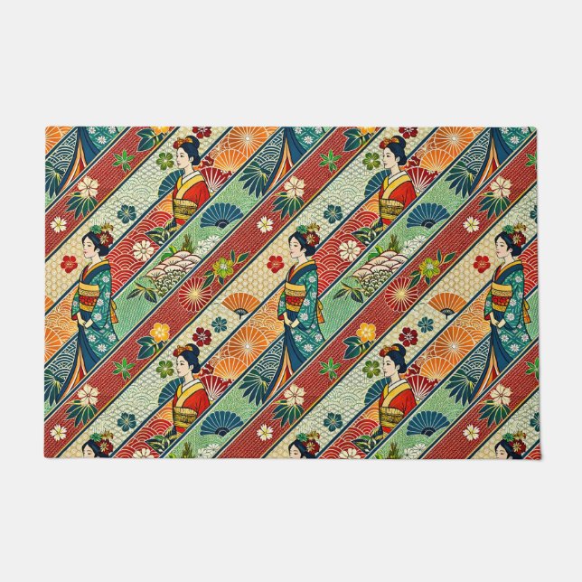 Kimono-Kunst Fußmatte (Vorderseite)