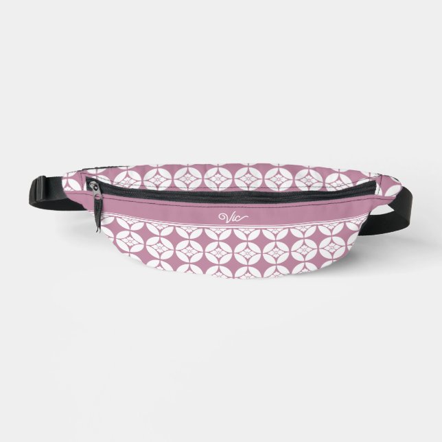 Kimono Mustertaschen | 七 宝 花 菱 Shippo Hanabishi Bauchtasche (Vorderseite)