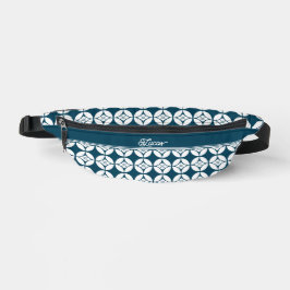 Kimono Mustertaschen | 七 宝 花 菱 Shippo Hanabishi Bauchtasche