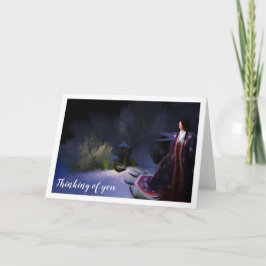 Kimono notecard (change/personalize the text) karte