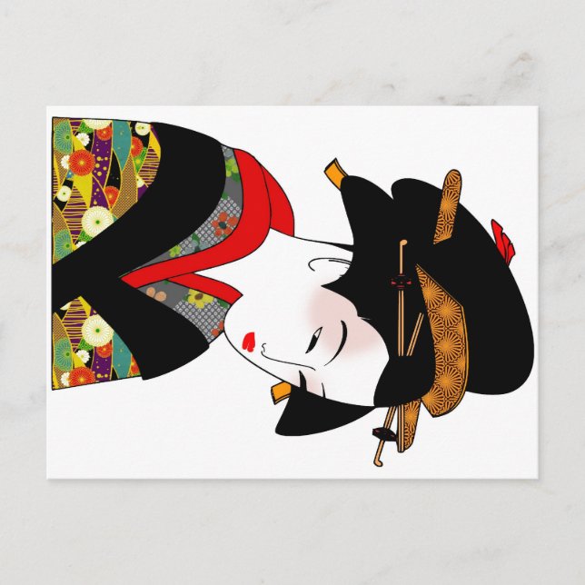 Kimono Postcard Postkarte (Vorderseite)