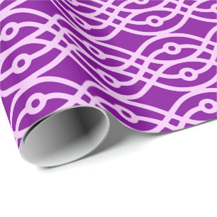 Kimono print, lila und Lavendel Geschenkpapier