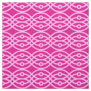 Kimono Print, Magenta und Rosa Stoff
