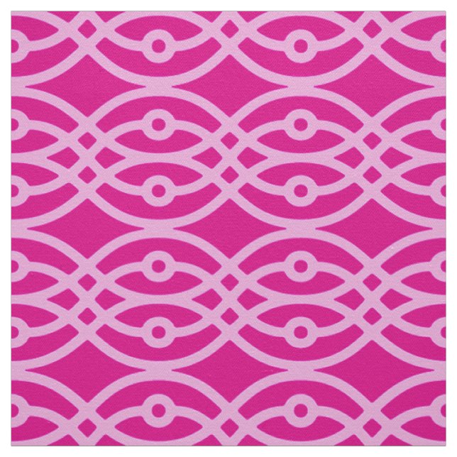 Kimono Print, Magenta und Rosa Stoff (Muster)