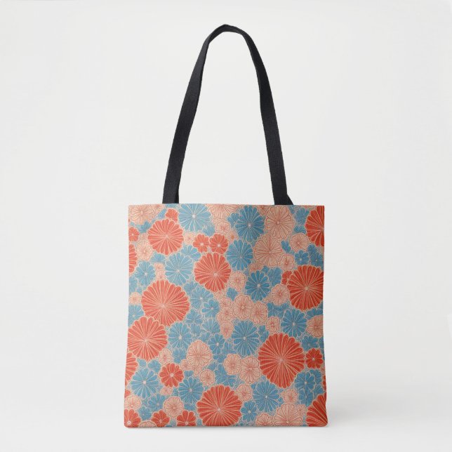 Kimono Rhythm: Ein Muster japanischer Inspiration Tasche (Vorderseite)