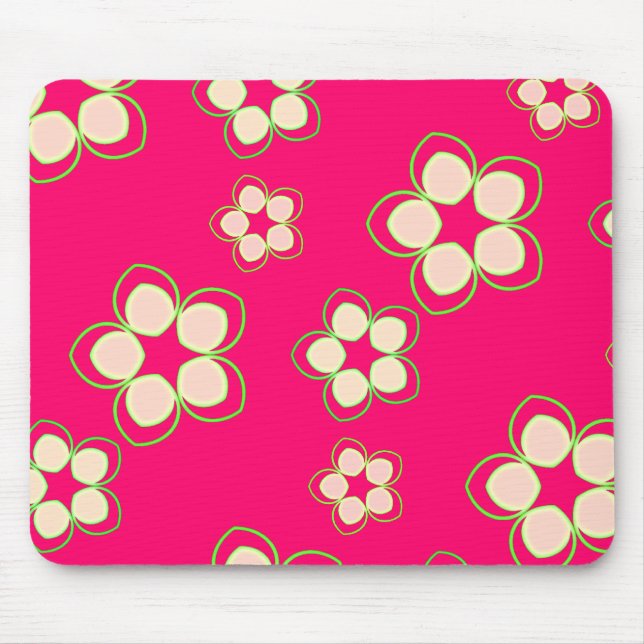 Kimono Rose Pink Lotus Mousepad (Vorne)