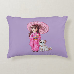 Kimono Süsse & Welpenkissen Dekokissen