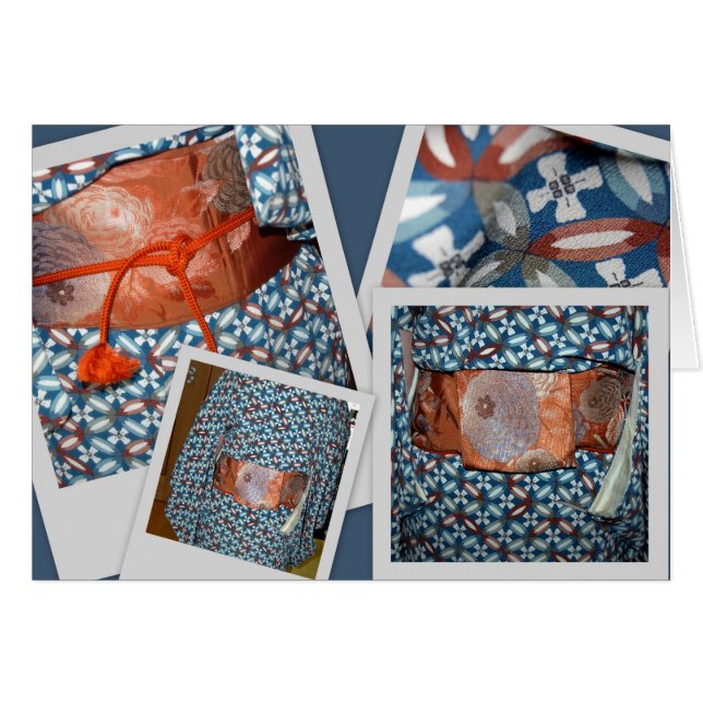 Kimono und Obi (Vorderseite (Horizontal))