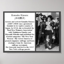 Kimura Komaku Suffragist Poster