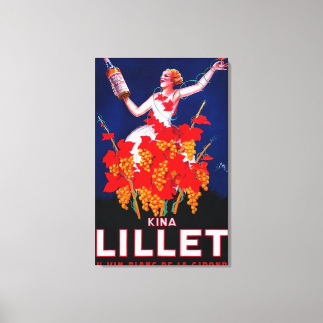 Kina Lillet Vintag PosterEurope Leinwanddruck (Vorderseite)
