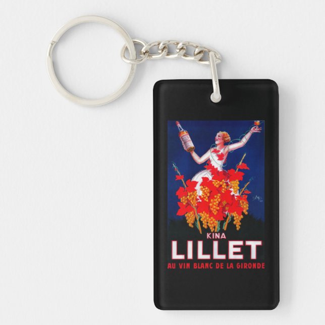 Kina Lillet Vintages PosterEurope Schlüsselanhänger (Vorderseite)