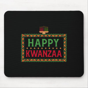 Kinara Seven Candles Principles of Kwanzaa Happy K Mousepad