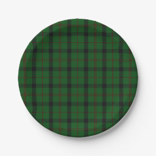 Kincaid Tartan-karierte Papierplatte Pappteller