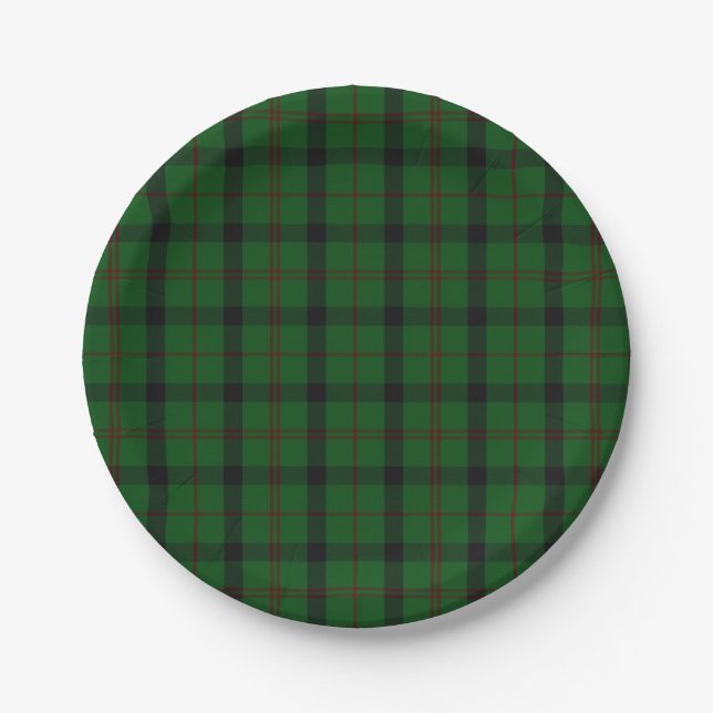 Kincaid Tartan Karierte Papierplatte Pappteller (Vorderseite)