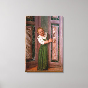 Kind an der Tür, aus dem Sala a Crociera, c.156 Leinwanddruck