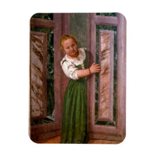Kind an der Tür, aus dem Sala a Crociera, c.156 Magnet