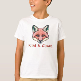 Kind and clever fox customizable Kids T-Shirt 